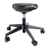 Leitz - Ergo active sitting stool with comfort seat, with wheels, black
