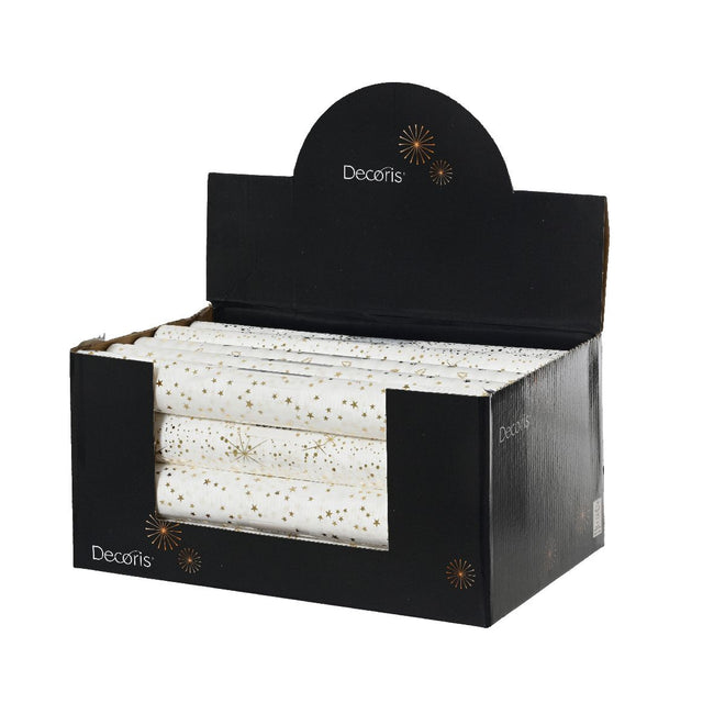 Decoris -  Tafelloper  polyster 200x35cm assorti | 20 stuks