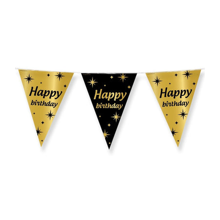 Bruna office - Classy Party flags foil Happy Birthday