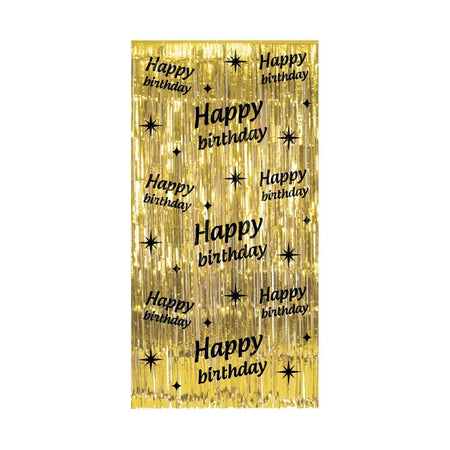 Bruna office - Classy Party Curtain Happy Birthday