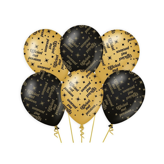 Bruna office -  Classy party balloons Pensioen | 6 stuks