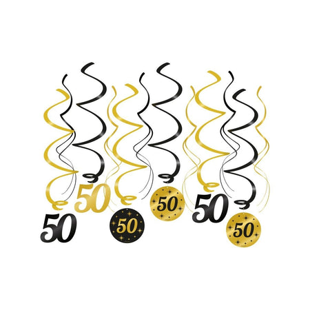 Bruna office - Classy party swirls 50 | 6 pieces