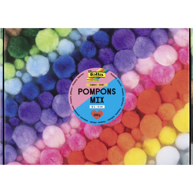 Folia Paper - Pompons Folia 200 grams assorted