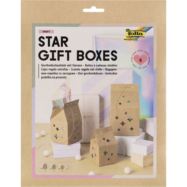 Folia Paper - Gift box folia kraft set 6 pieces