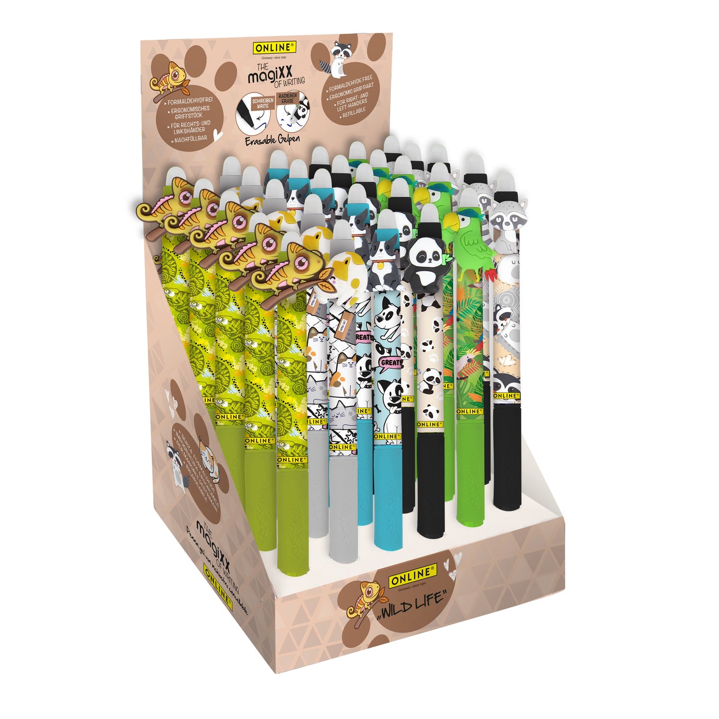 Online -  Gelschrijver  Magixx Fun Wild Life 0.7mm assorti