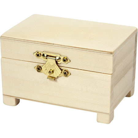Creativ Company -  Schatkist  6x9x6cm hout | 3 stuks
