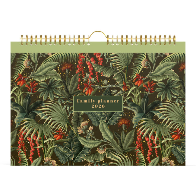 Lannoo - Familiekal 26 botanique 7j/1p blanc vert