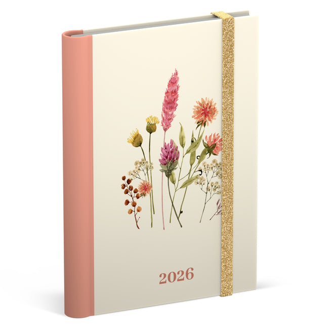 Lannoo - Agenda 2026 bouquet de fleurs 7j/2p blanc