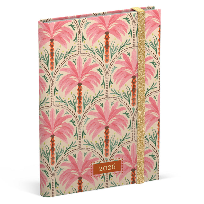 Lannoo - Agenda 2026 120x160 palmiers exotiques 7j/2p rose