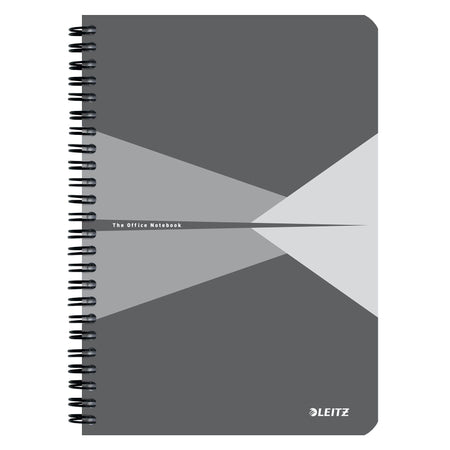 Leitz - Quaderno da ufficio a5 riga 180 pagine grigio | 5 pezzi