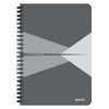 Leitz - Notebook office a5 line 180 pages gray