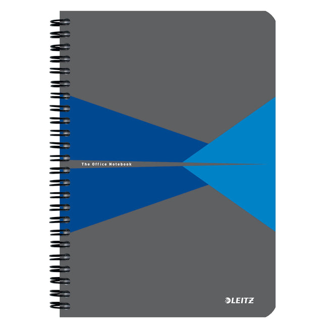 Leitz -  Notitieboek  office a5 lijn 180pag grijs bl | 5 stuks