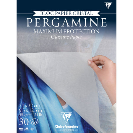 Clairefontaine - Drawing block paint on 24cmx32 glassine paper 30v 45gr