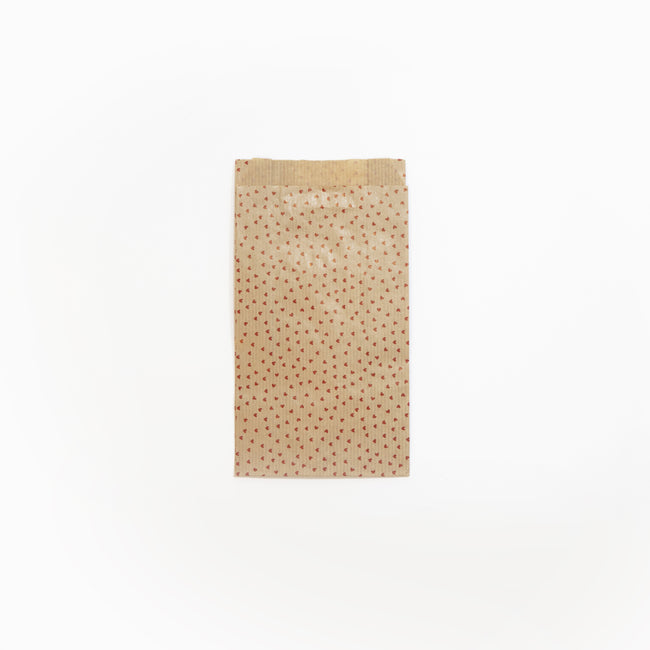 Clairefontaine - Bolsa regalo 12x24x4,5 kraft corazón 50 uds