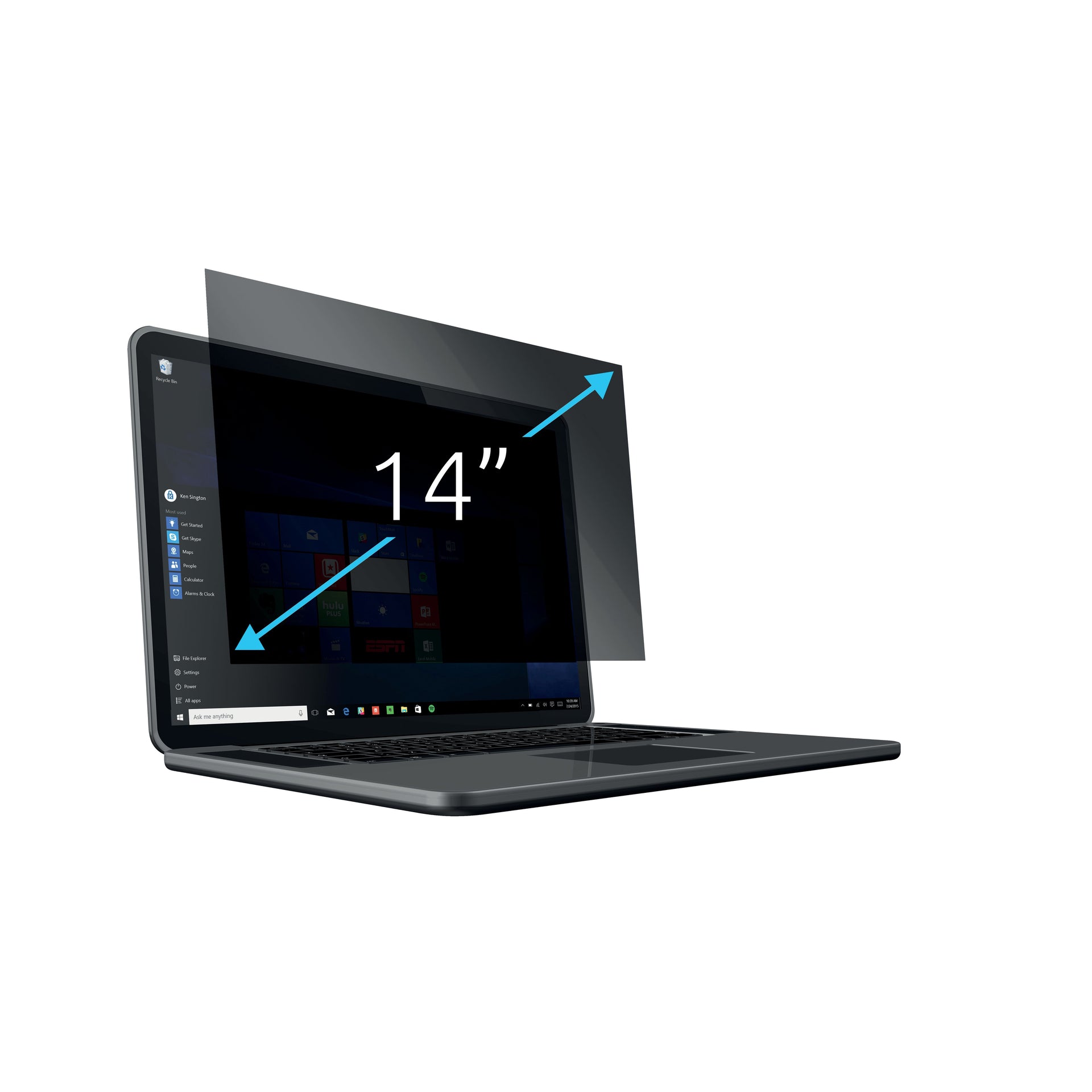 Kensington -  2-way Removable Privacy Screen Filter voor 14 Laptops 16:10