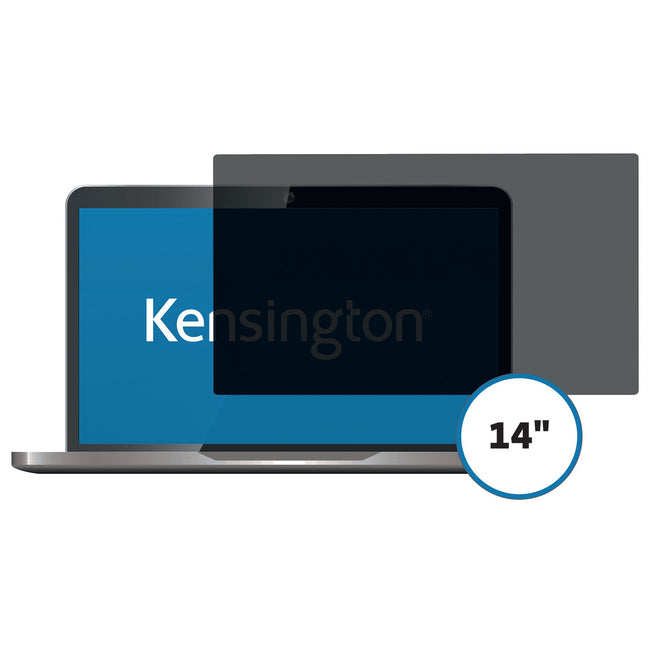 Kensington - Filtre de confidentialité pour ordinateur portable 2 voies 14 pouces de large 16:9