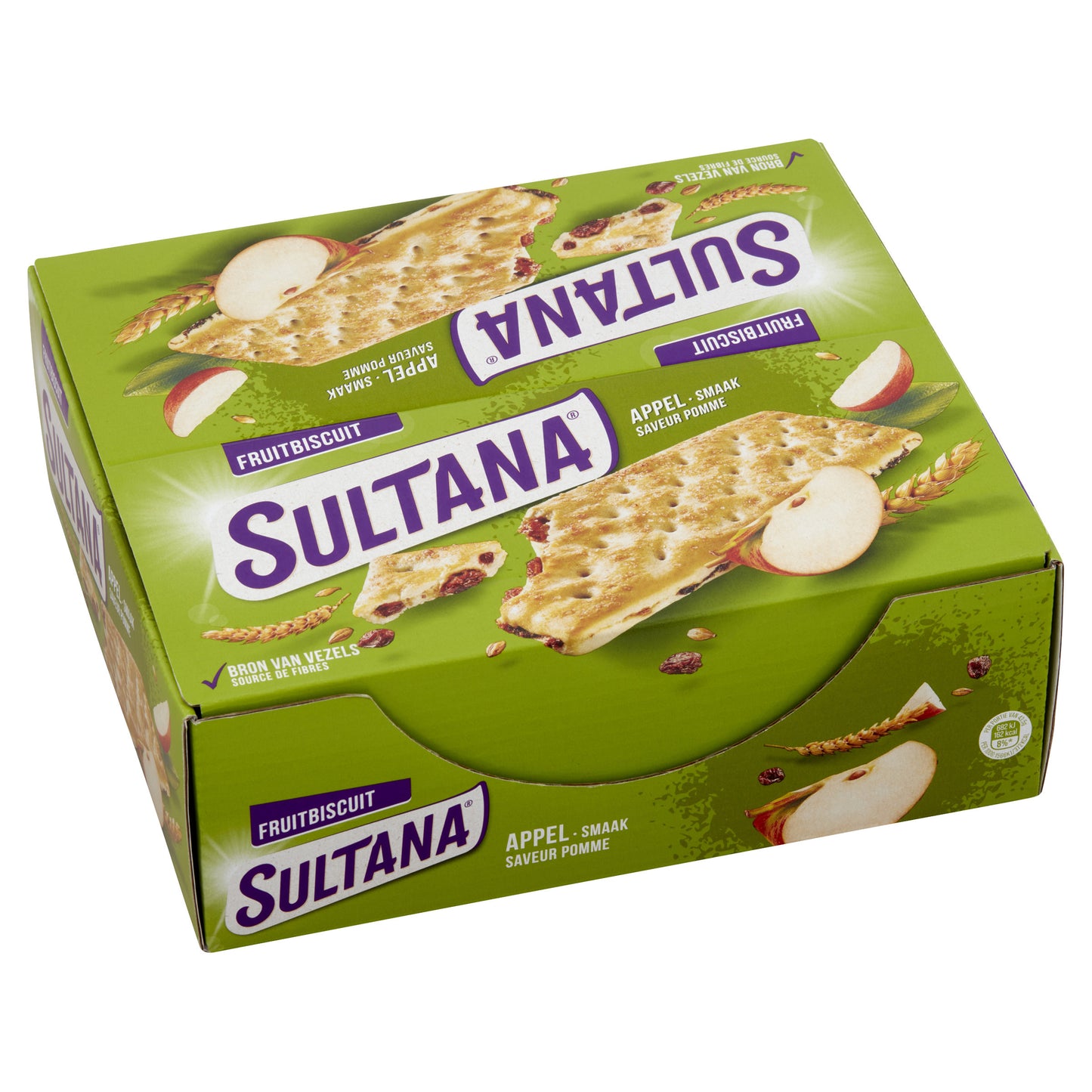 Sultana -  Fruitbiscuit  appel 3-pack