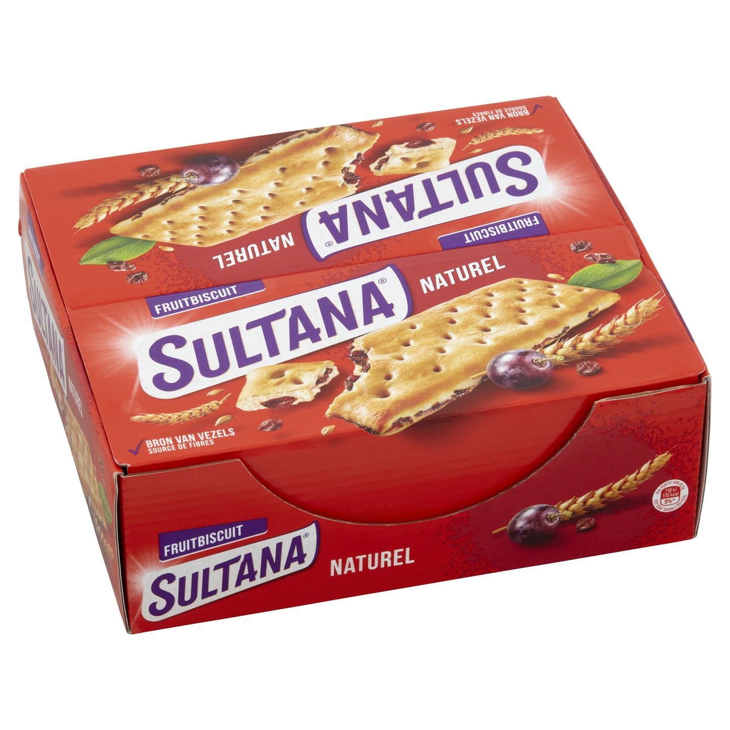 Sultana - Galleta de frutas al natural pack 3 | 24 piezas