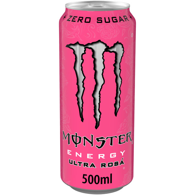 Monster - Bevanda energetica ultra rosa lattina 500ml | 12 pezzi