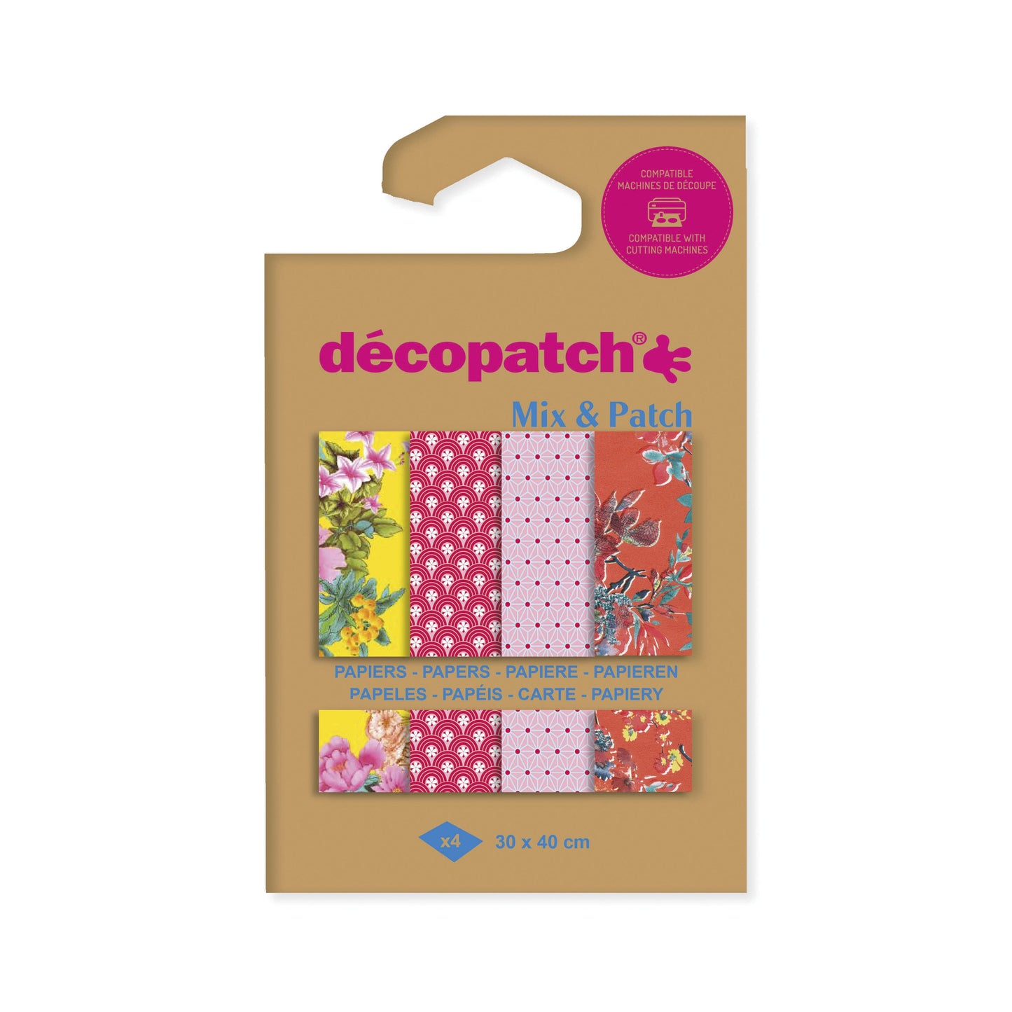 Décopatch - Papel Hobby 30x40cm 4v paseo Kyoto