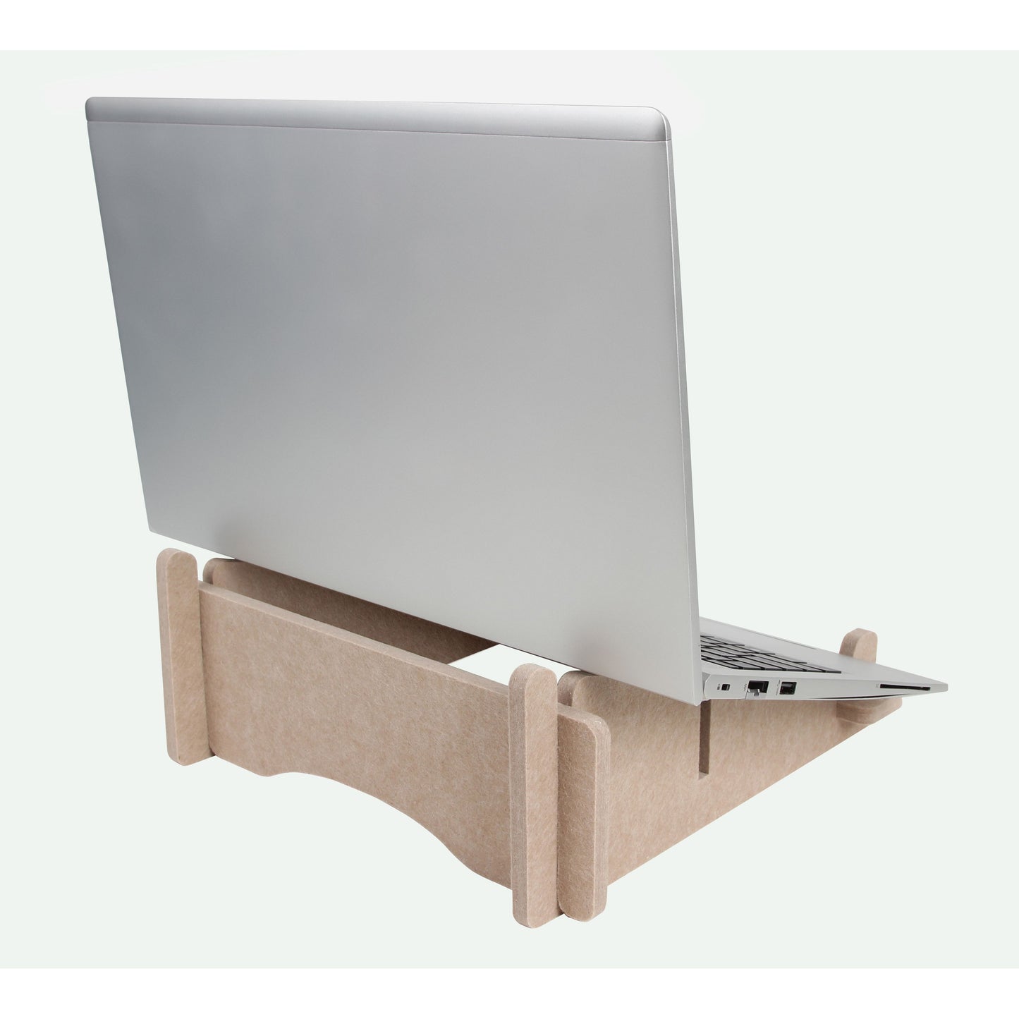 Quantore - Support pour ordinateur portable recyclé feutre sable | 25 pièces