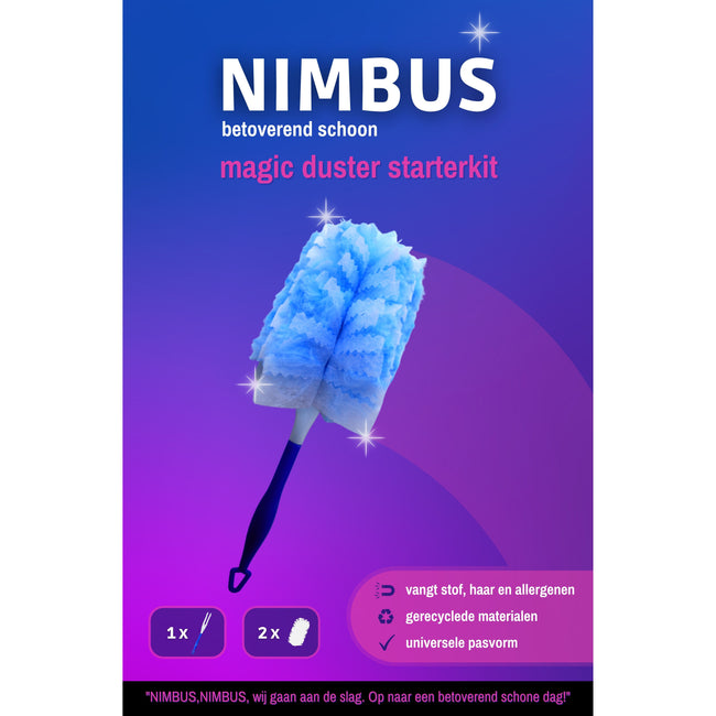 Nimbus -  Duster  terskit 1 houder en 2 dusters | 80 stuks