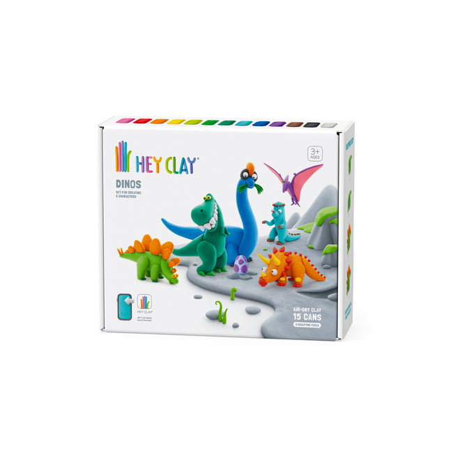 Bruna Office -  Klei Hey Clay dinos set à 15 delen
