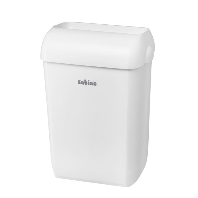 Satino by WEPA -  Afvalbak Satino open inworp 43 liter wit 332570