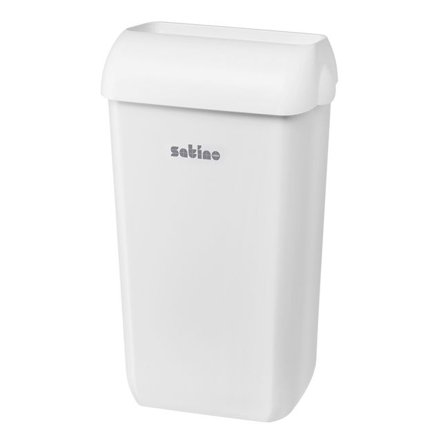 Satino by WEPA -  Afvalbak Satino open inworp 23 liter wit 332580