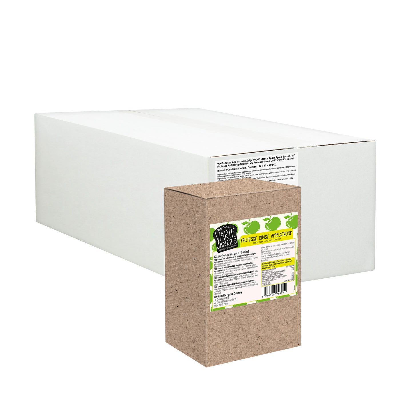 VarieJantjes -  Appelstroop  Frutesse 12x20 gram zakjes | 12 stuks