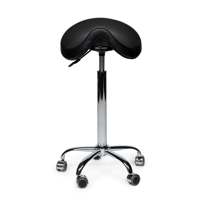 Ufficio - sgabello a sella nero alto