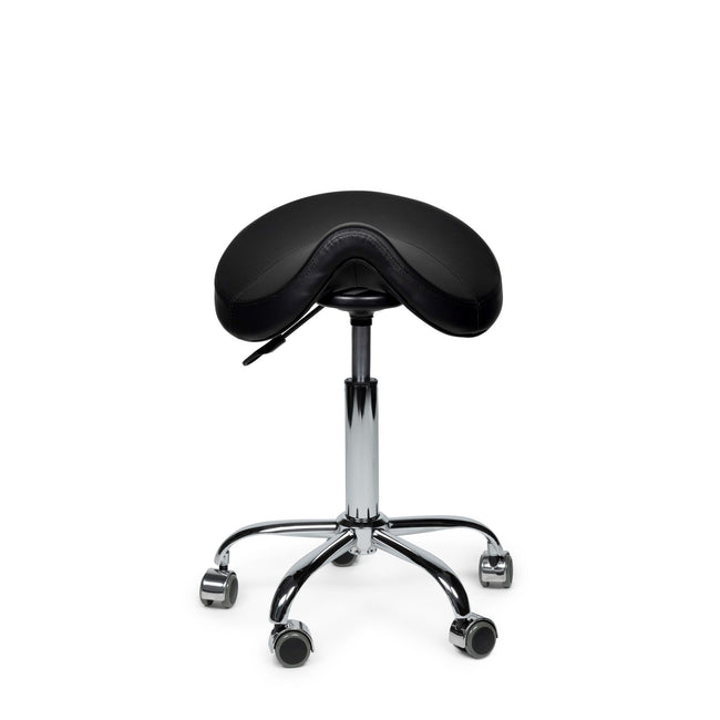 Ufficio - sgabello a sella nero basso