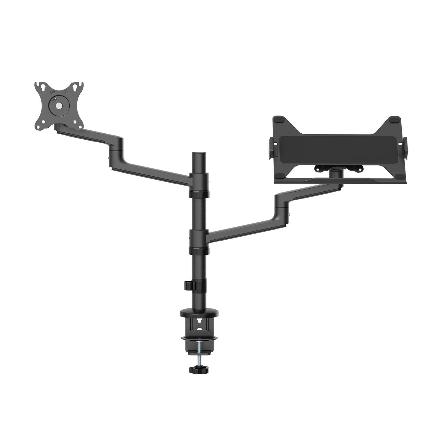 Neomounts -   DS20-425BL2 Monitorarm met laptophouder 17-27 ruimtebesparend