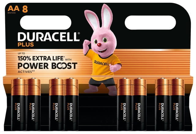 Duracell -  Batterij  plus powerboost 8x aa | 24 stuks