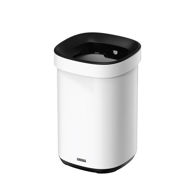 Desq - Poubelle insert ouvert 20 litres métal blanc
