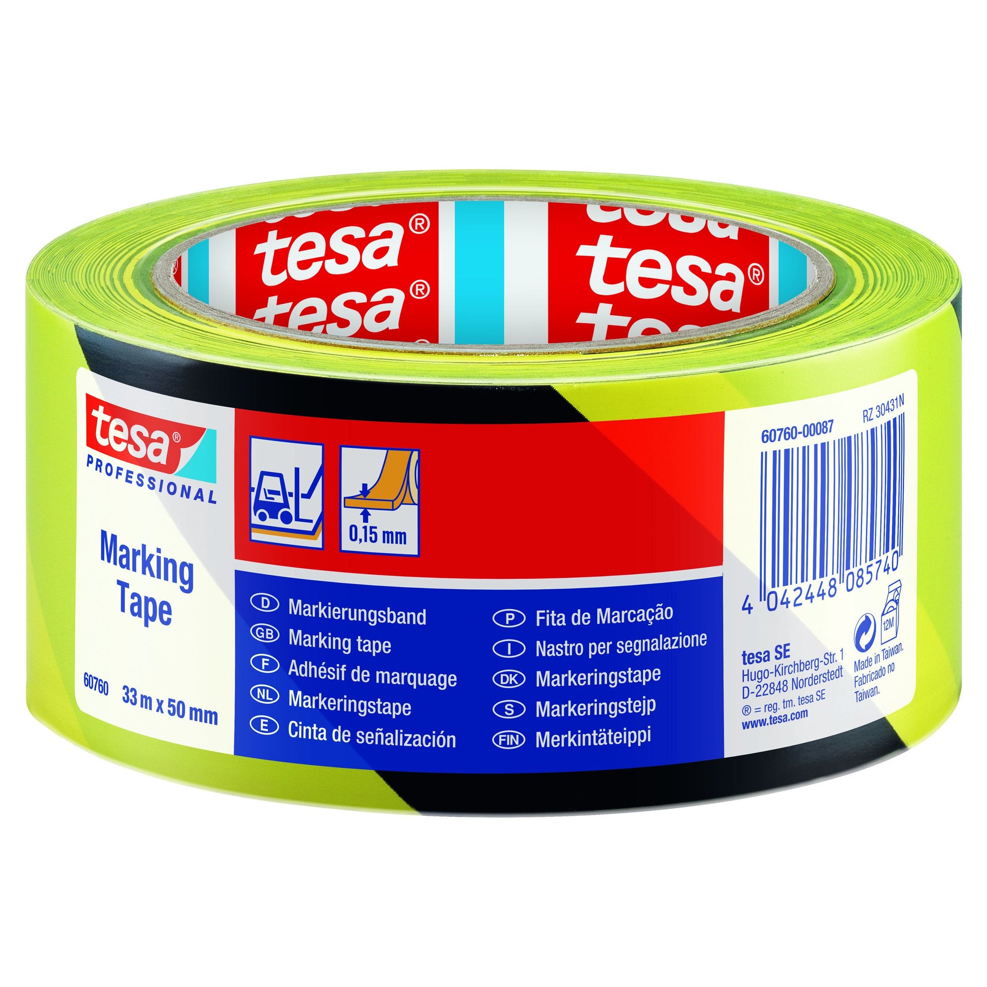 Tesa - Markeringse prof 60760 pv1 50mmx33m gl nero