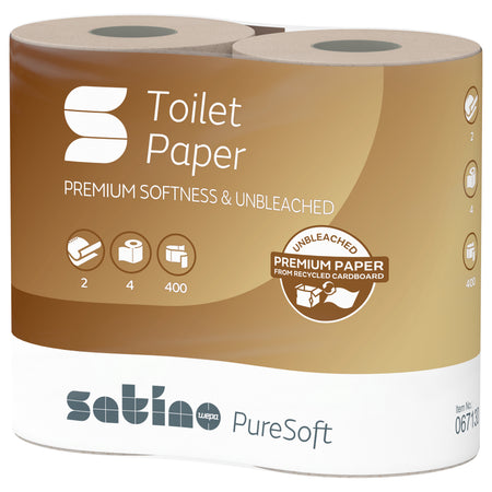 Satino di WEPA - Carta igienica satino mt1 puresoft 2 strati 067130