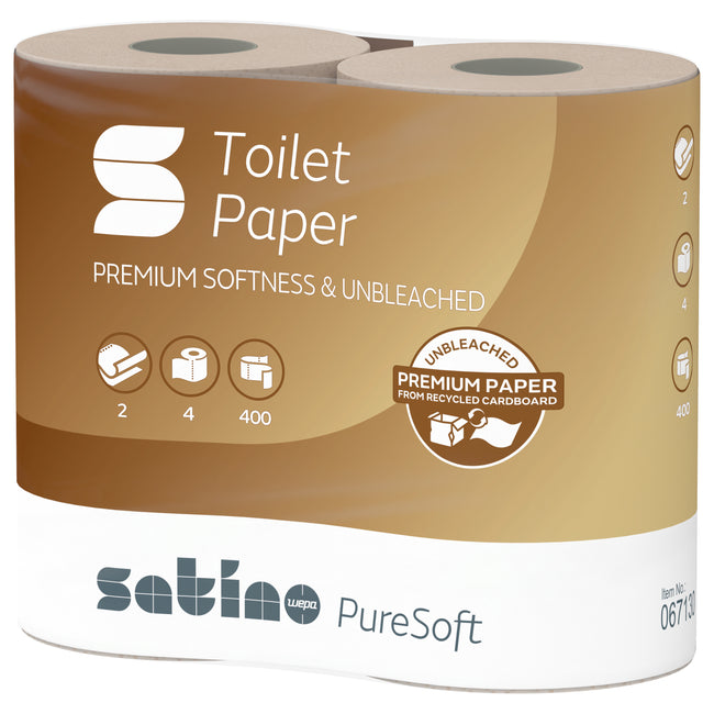 Satino by WEPA - Papel higiénico satino mt1 puresoft 2 capas 067130