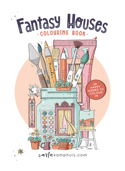 MUS - Libro da colorare case fantasy