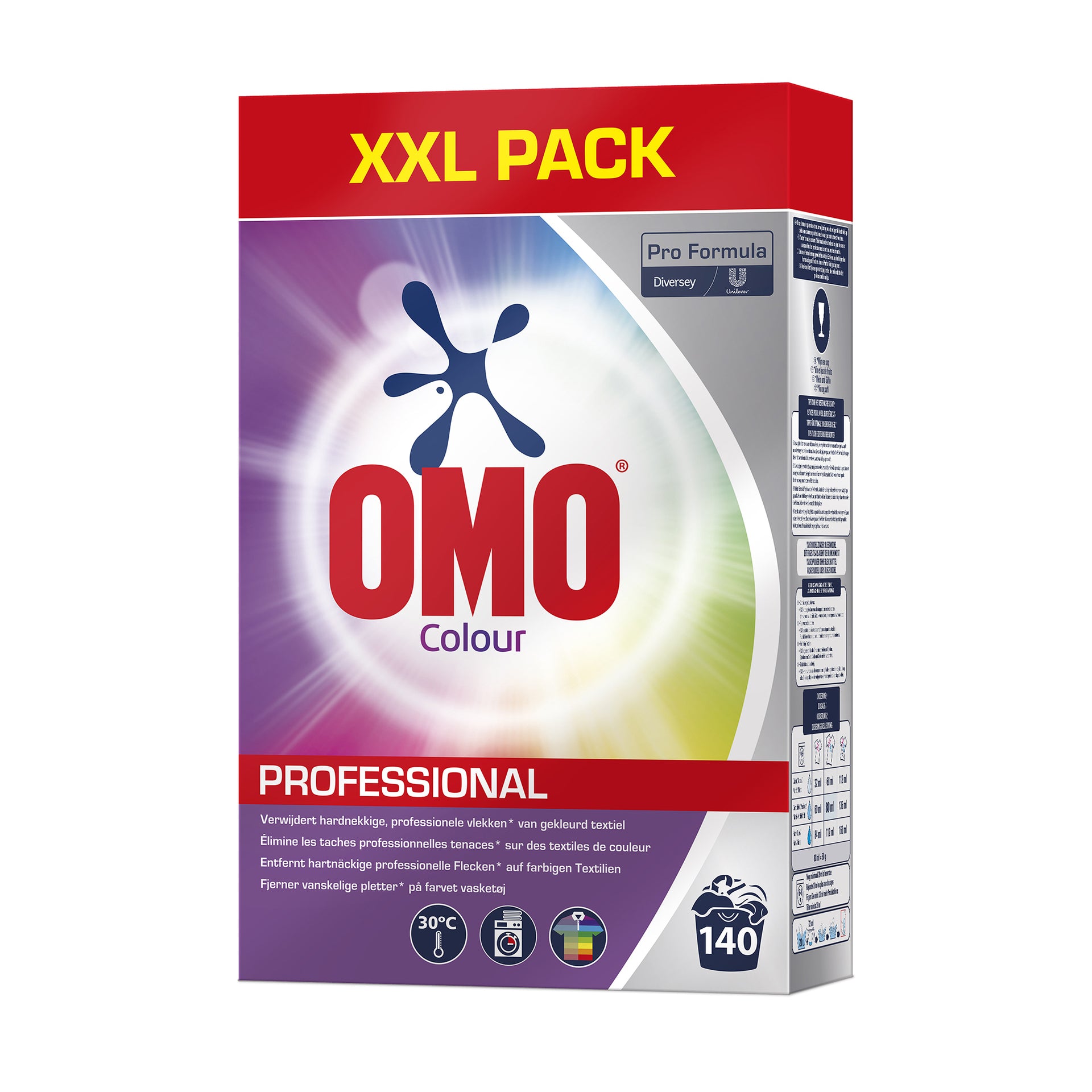 Omo - Detergente pro formula polvo color 7kg 140 sc