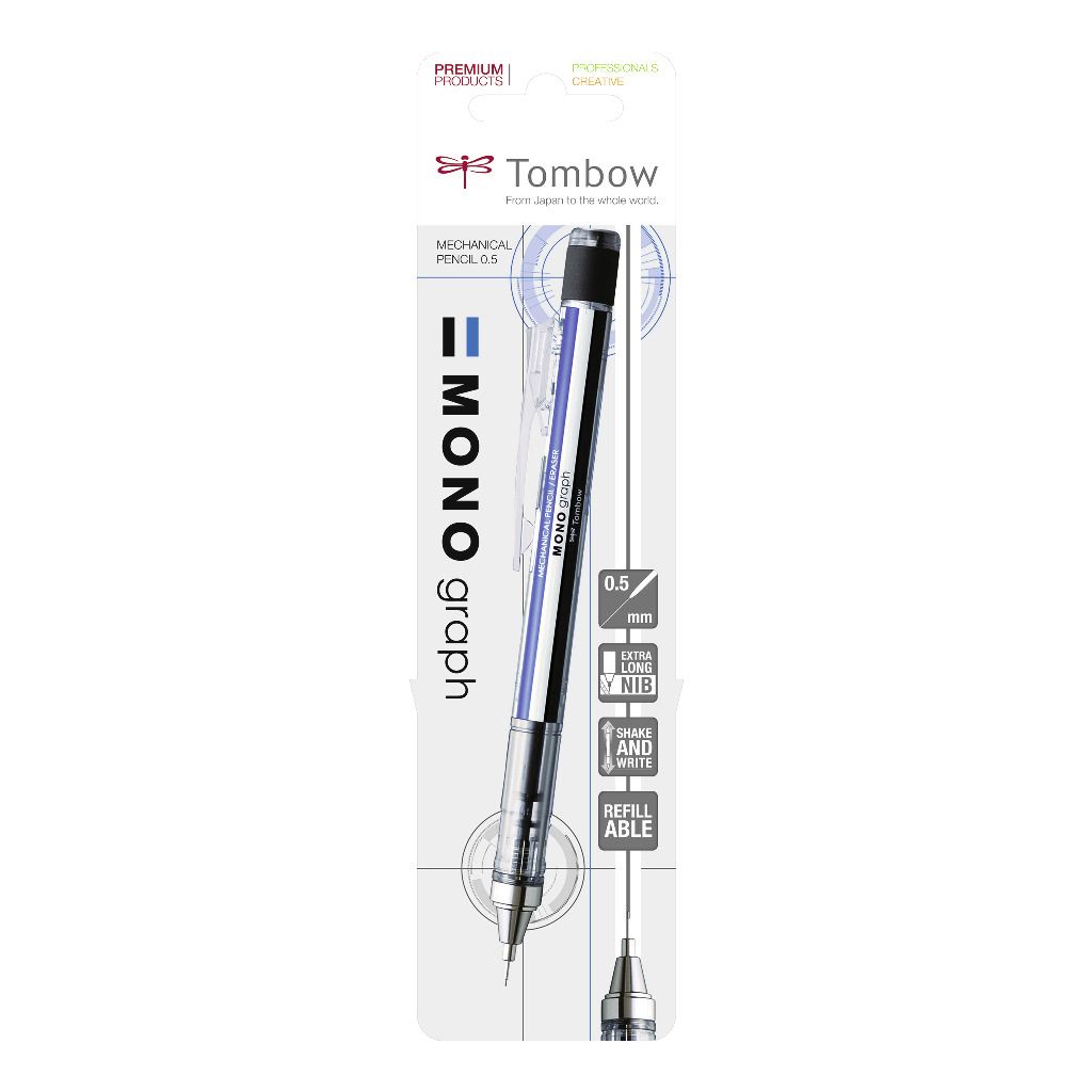 Tombow - Mechanical pencil mono graph hb 0.5mm | 6 pieces
