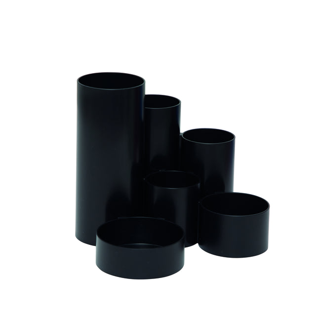 MAUL - Estuche para bolígrafos tubo 6 compartimentos 150x125mm negro
