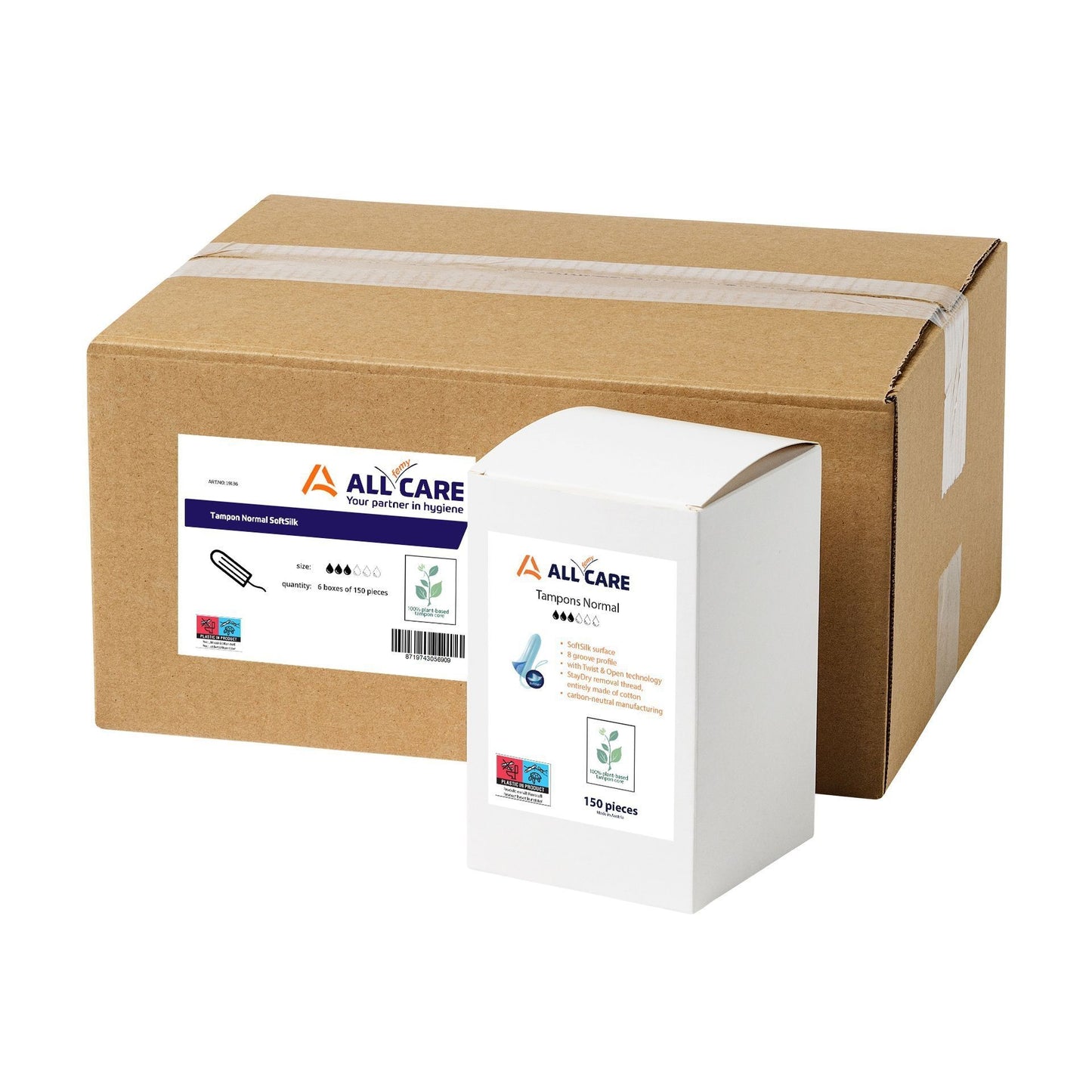 MediQo-line -  Tampon normal (6 x 150 stuks)