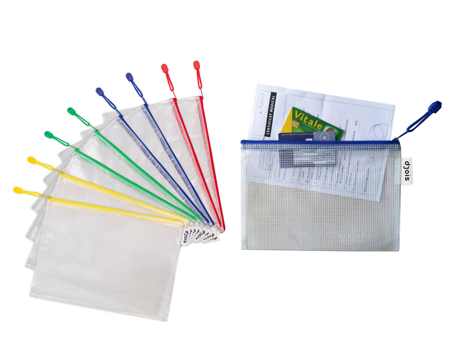 Tarifold Technic - Storage bag Djois with zipper A4 assorted