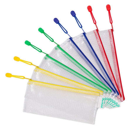 Djois - Storage bag with zipper checkbook size assorted | 8 pieces