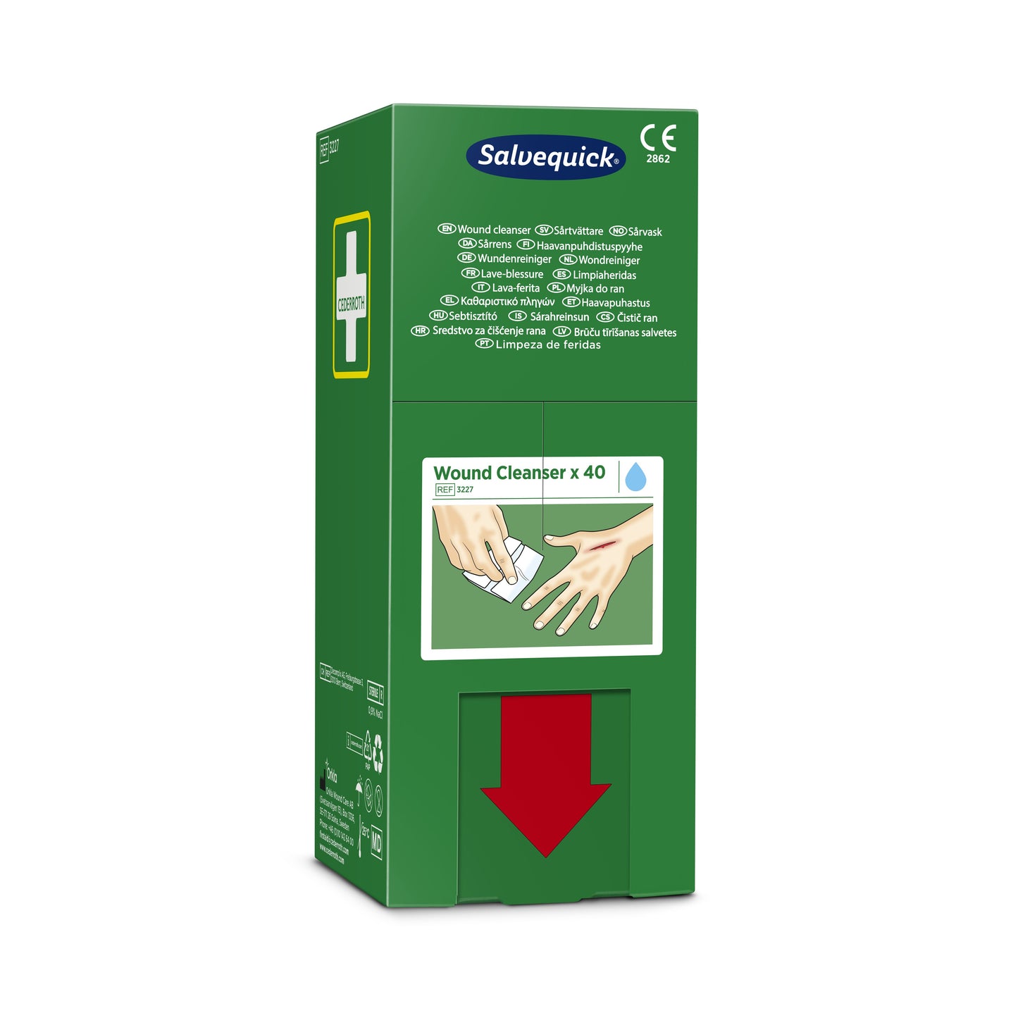 Salvequick - Toallitas Limpiadoras de Heridas 40uds