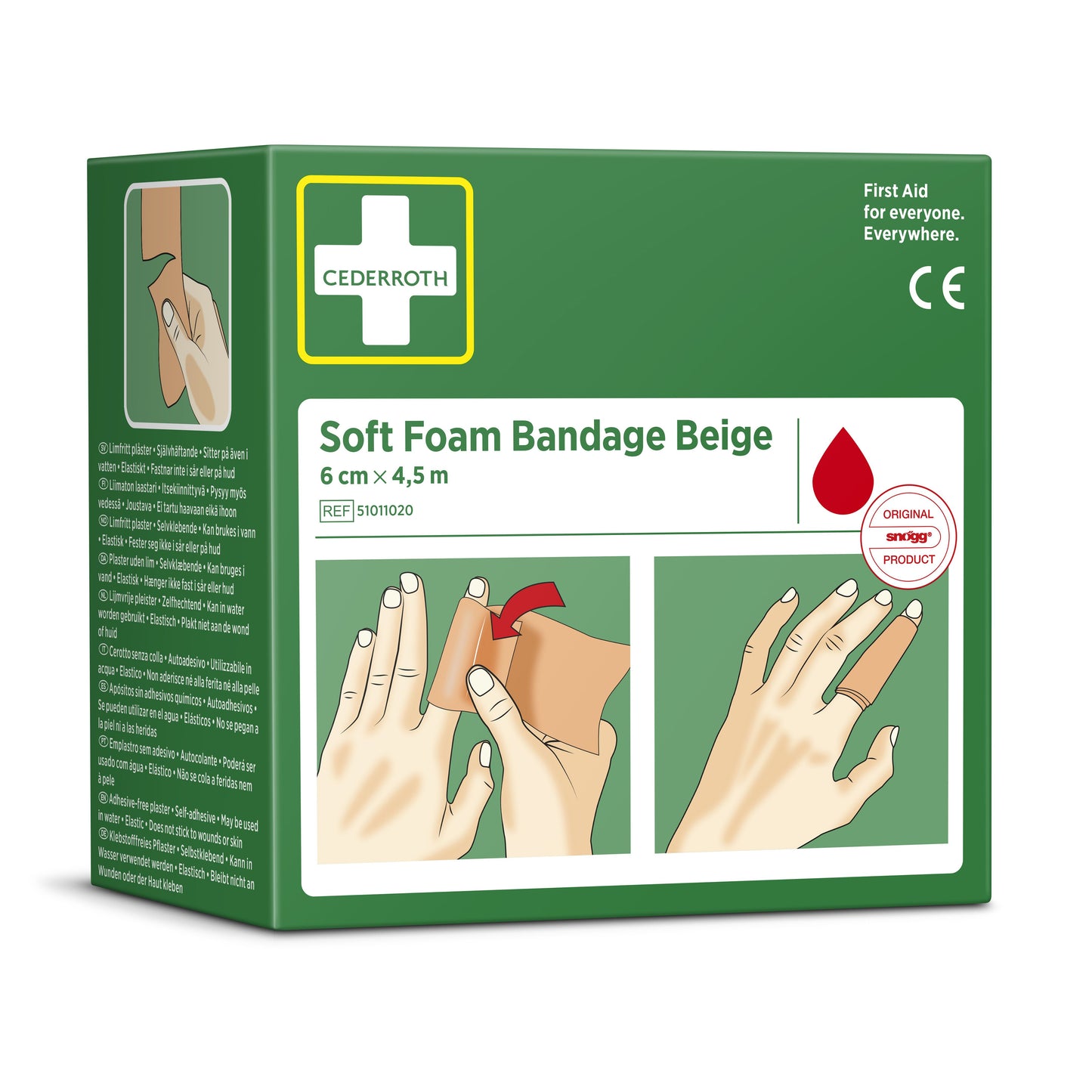 Cederroth - Bandage soft foam beige 6cmx4.5m