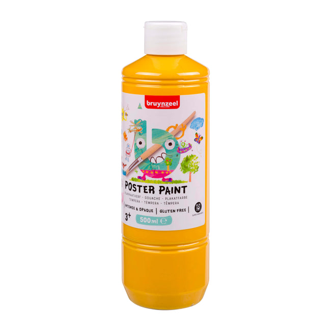 Bruynzeel -  Plakkaatverf  fles 500ml geel