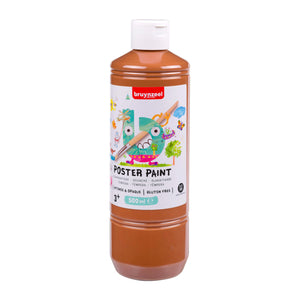 Bruynzeel - Bottiglia di pittura per poster da 500 ml marrone chiaro