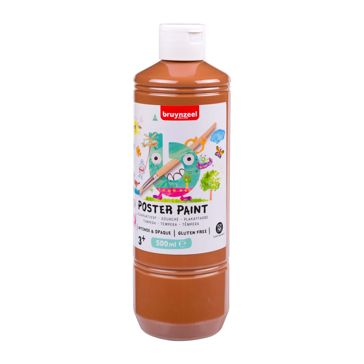 Bruynzeel - Pintura para carteles bote 500ml marrón claro | 10 piezas